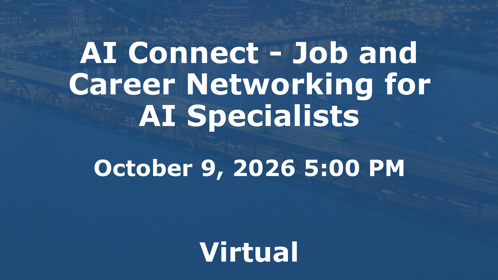 AI Connect - Job and Career Networking for AI Specialists event image
